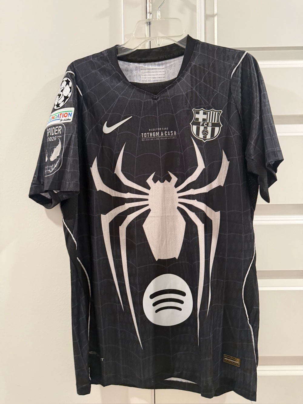 NWT 26-27 Barcelona Black Player Version Soccer Jersey XXL